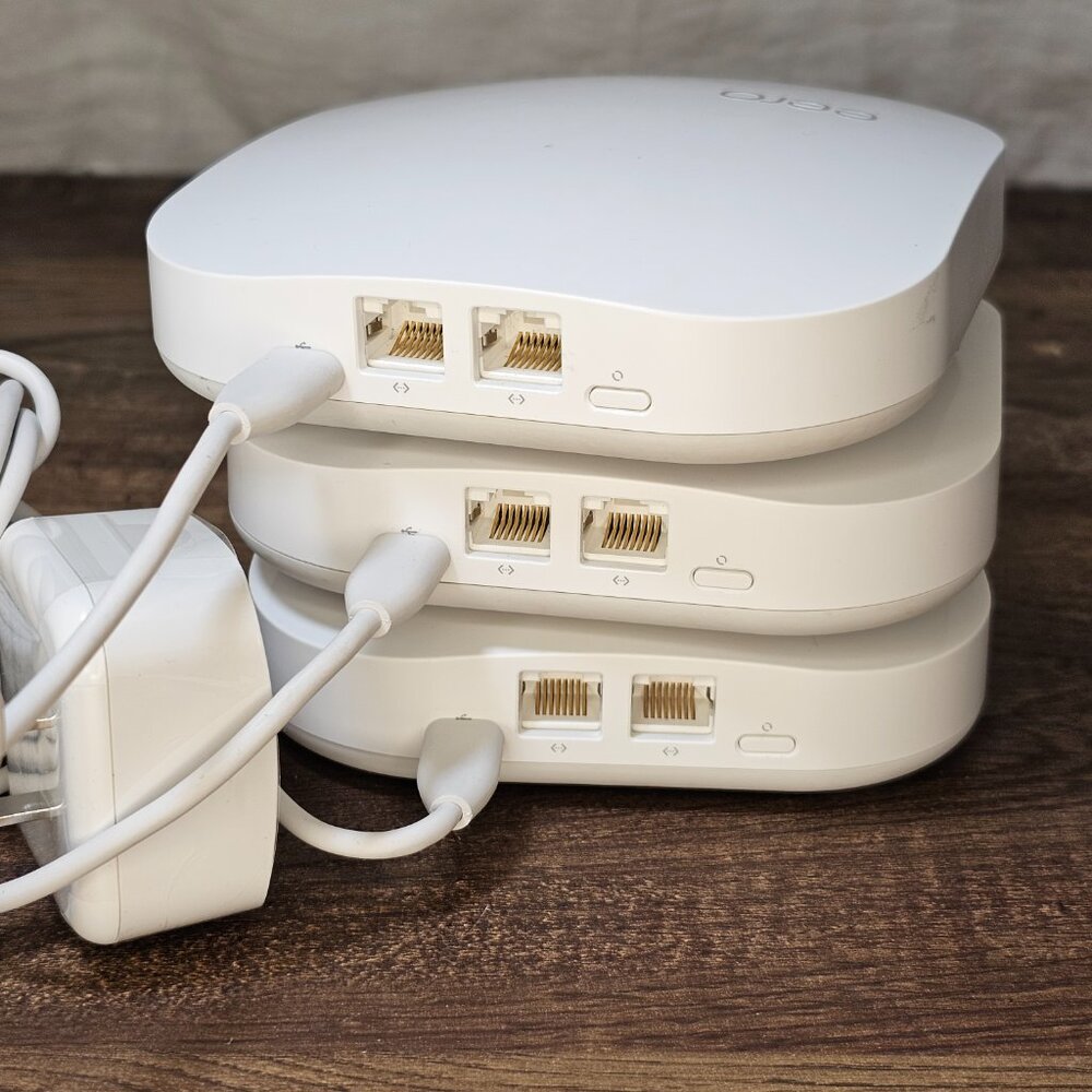 3PC Set Amazon Eero Pro Mesh Wifi Router/Extender (2nd gen) B010001 - Picture 3 of 5